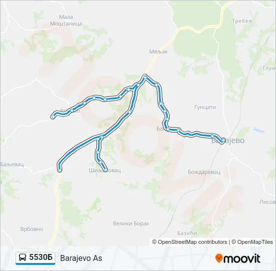 5530Б Bus Line Map