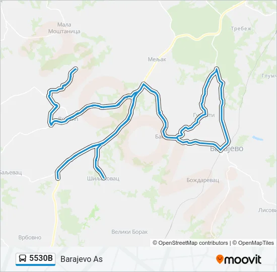 5530В Bus Line Map