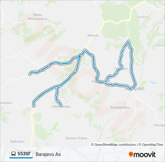 5530Г Bus Line Map