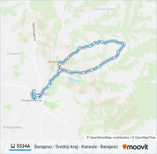 5534А Bus Line Map