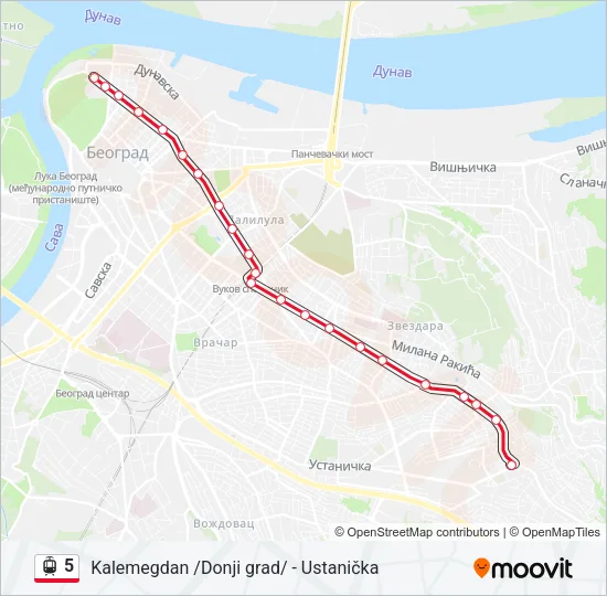 5 Light Rail Line Map