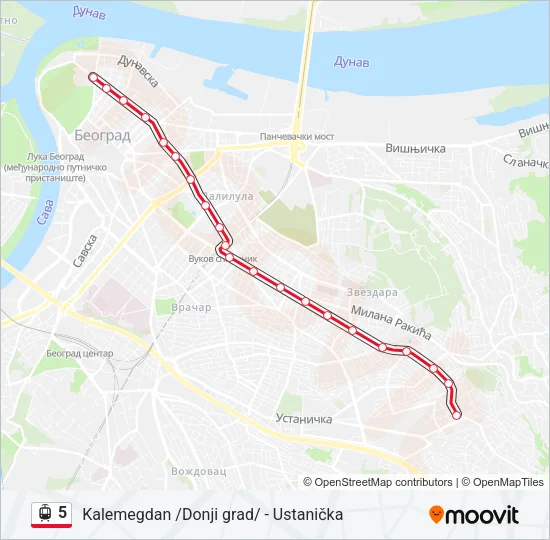5 Light Rail Line Map