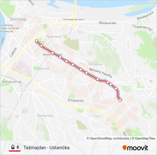 6 Light Rail Line Map