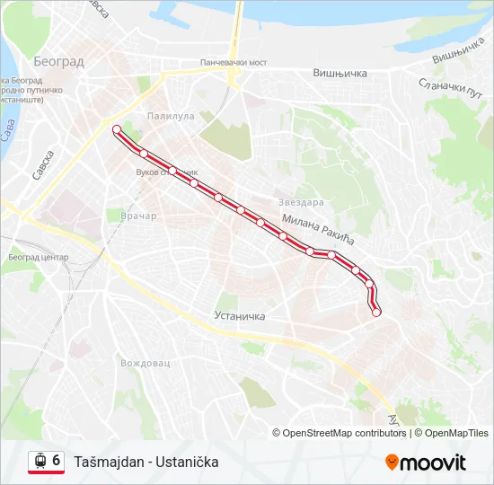 6 Light Rail Line Map
