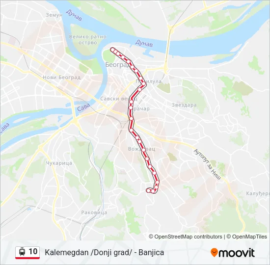 10 Light Rail Line Map