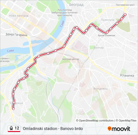 12 Light Rail Line Map