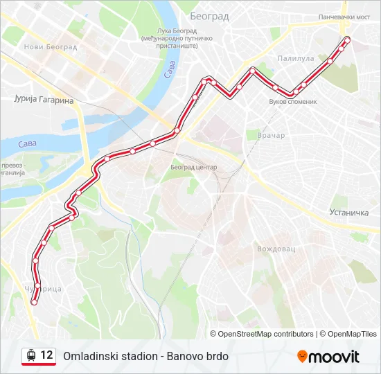 12 Light Rail Line Map