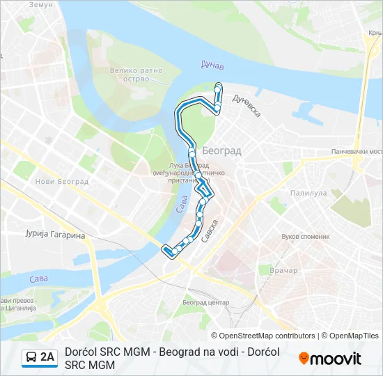2A Bus Line Map