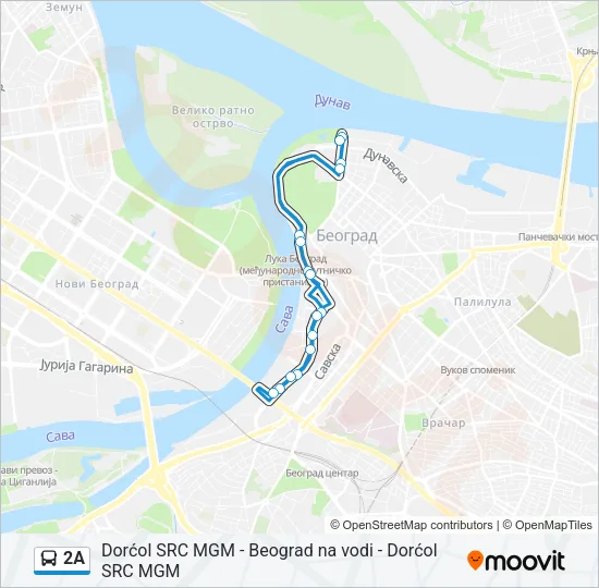 2A Bus Line Map