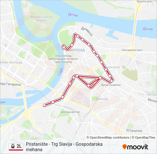 2L Light Rail Line Map