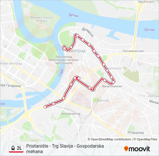 2L Light Rail Line Map