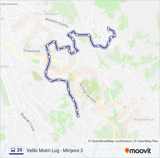 20  mapa linije