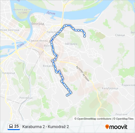 25  Line Map
