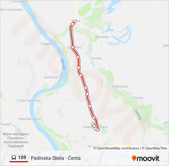 109  Line Map