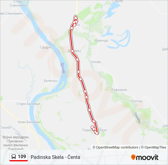 109  Line Map