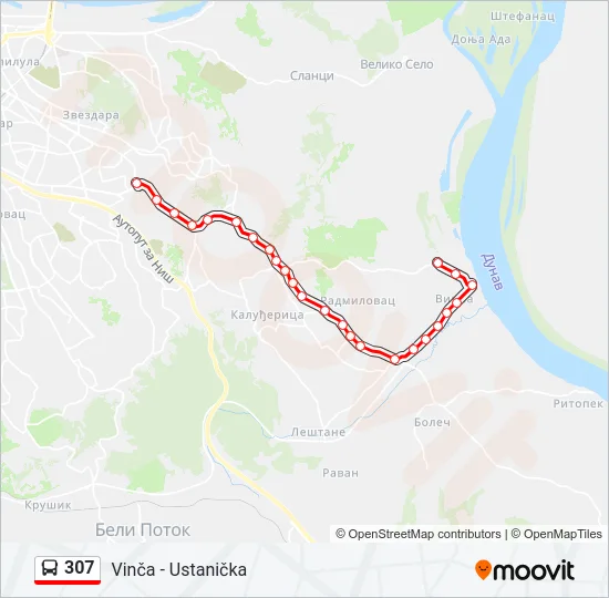 307  Line Map
