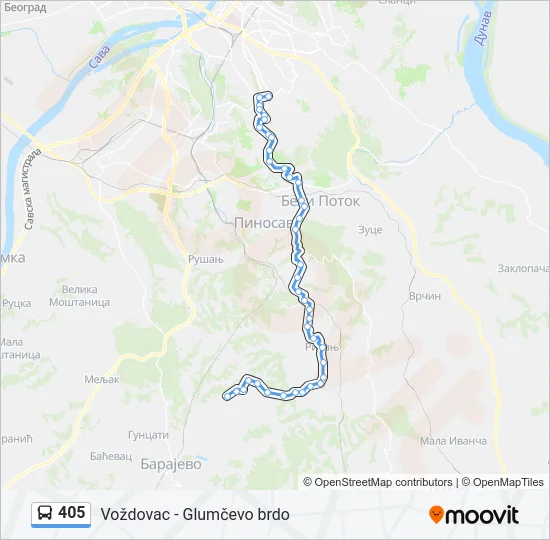 405  Line Map