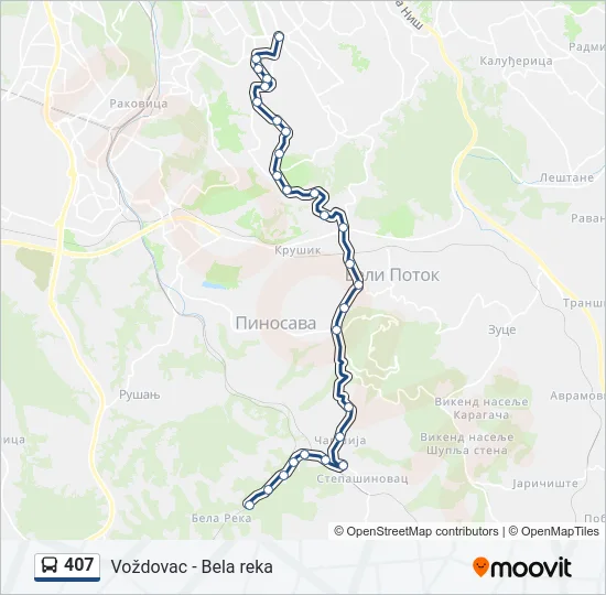 407  Line Map