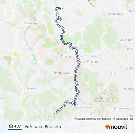 407  Line Map