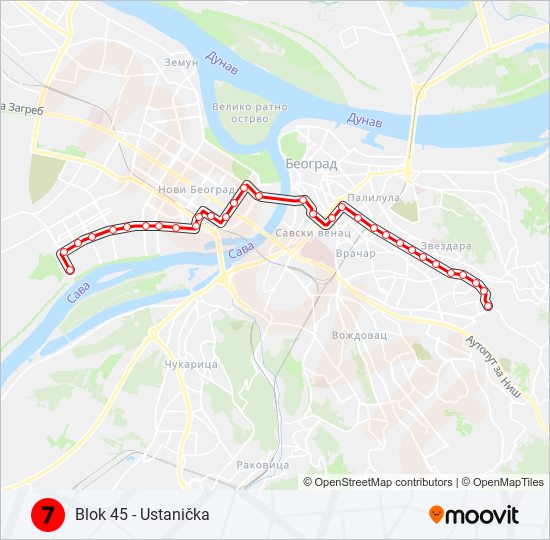 7 light rail Line Map