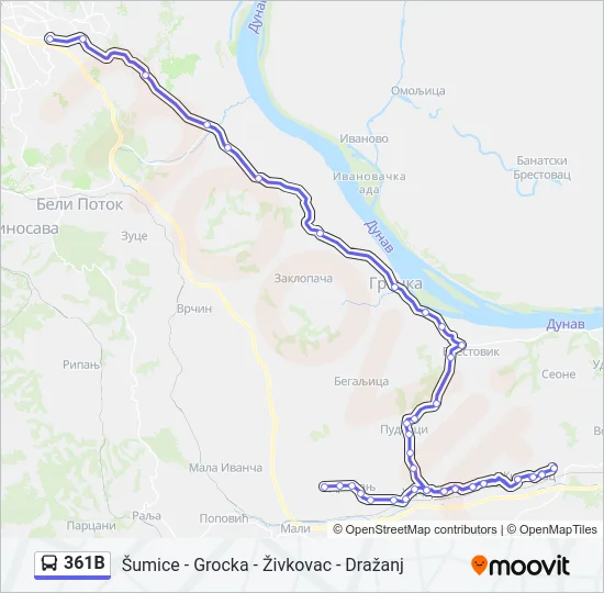 361B  Line Map