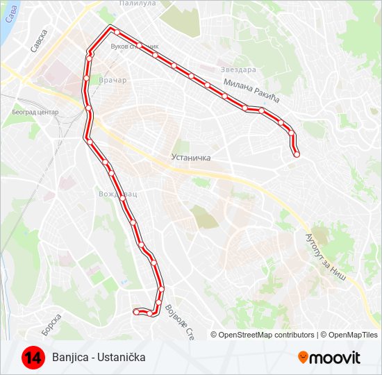 14 light rail Line Map