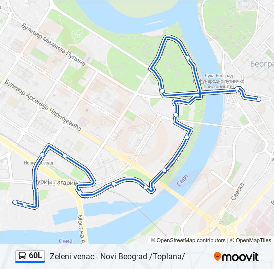 60L bus Line Map