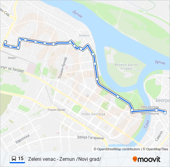 15 autobus mapa linije