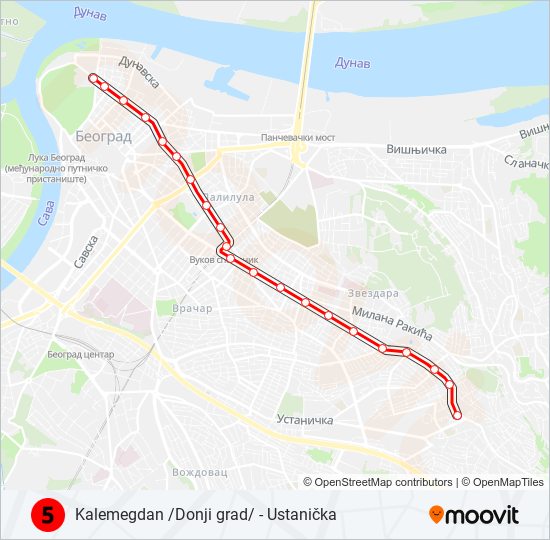 5 light rail Line Map