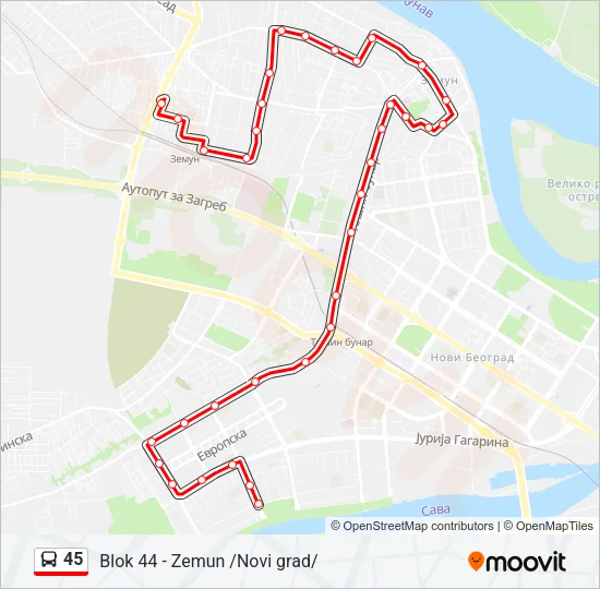 45  Line Map