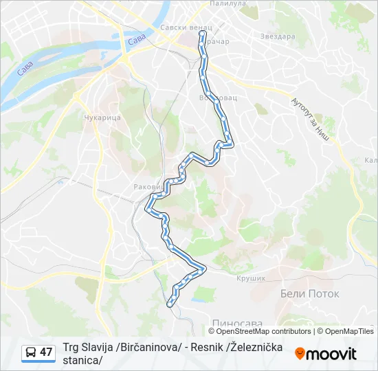 47  Line Map
