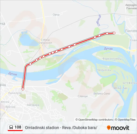 108  Line Map