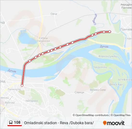 108  Line Map