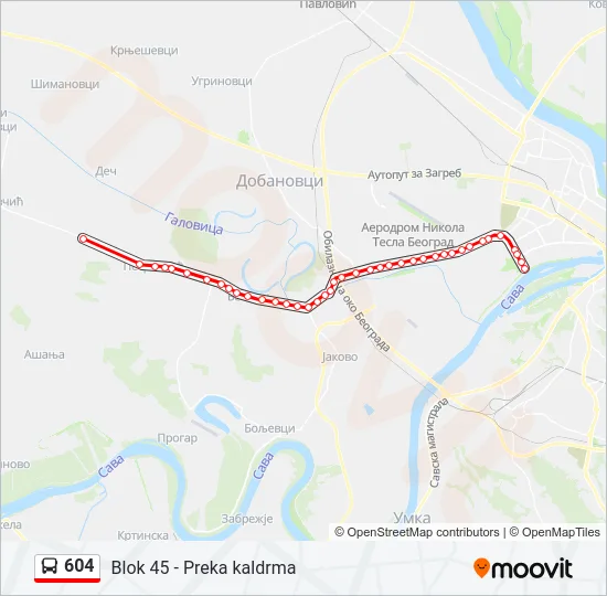 604  Line Map