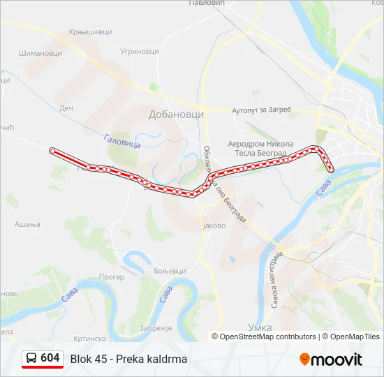 604  Line Map