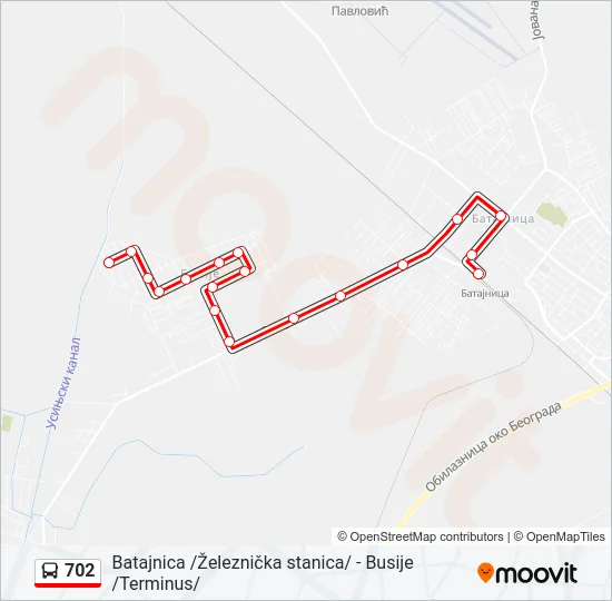 702  Line Map