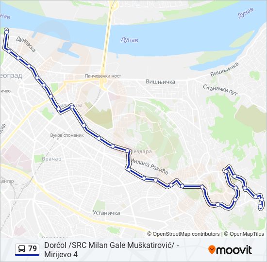 79 autobus mapa linije