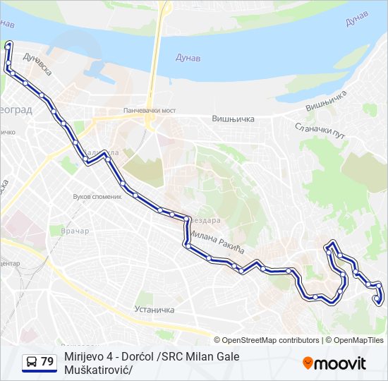 79 autobus mapa linije