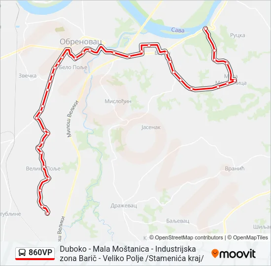 860VP  Line Map