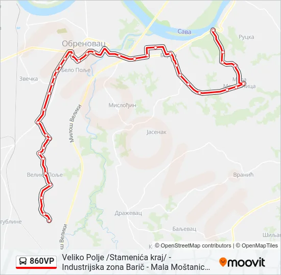 860VP  Line Map