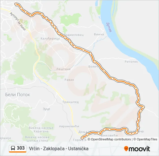 303  Line Map