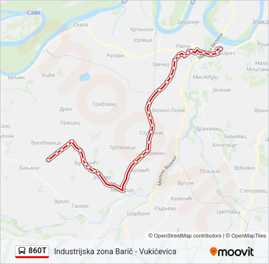 860T  Line Map