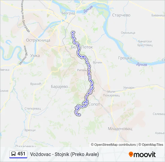 451  Line Map