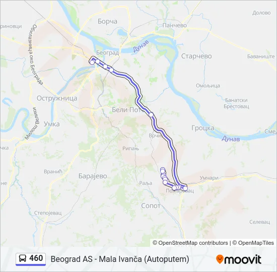460  Line Map
