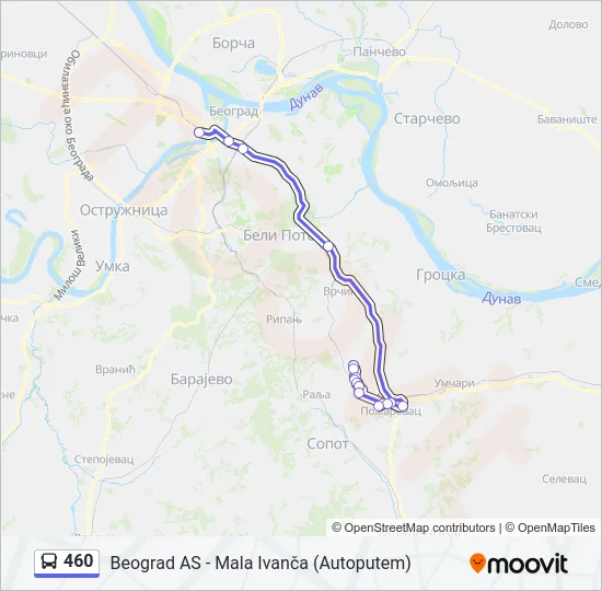 460  Line Map