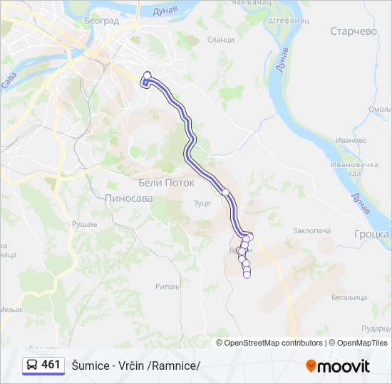 461  mapa linije