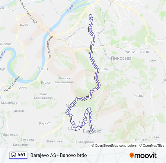 561  Line Map