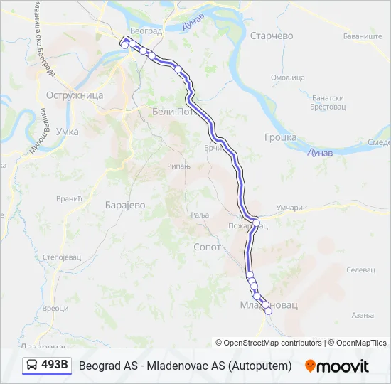 493B  Line Map