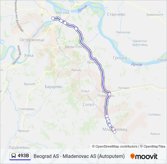 493B  Line Map