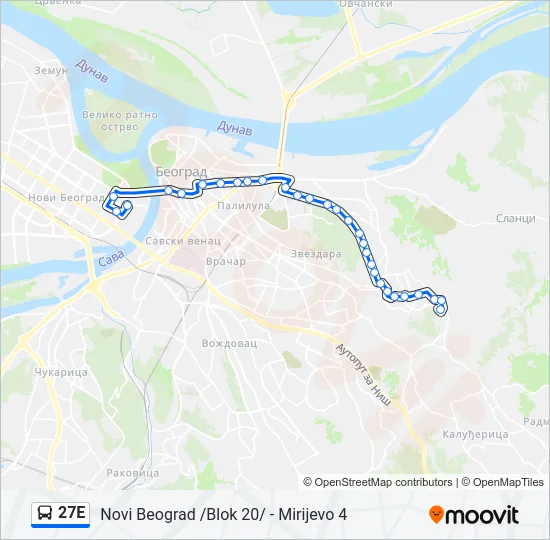 27E  Line Map